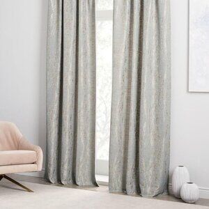 West Elm Set of 2 Gorgeous Bark Texture Jacquard Curtain - Retail $158